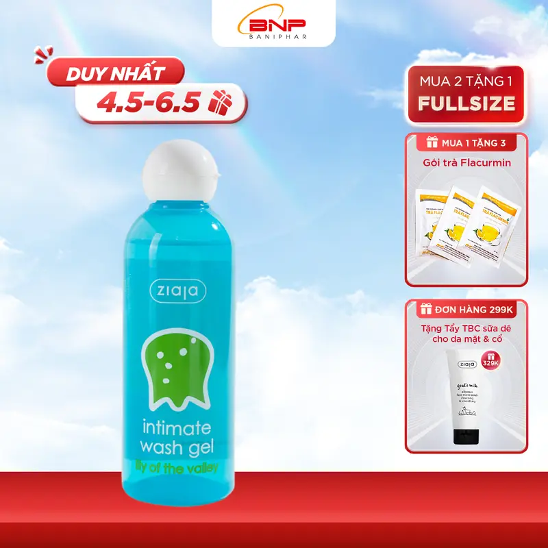 Dung Dịch Vệ Sinh Phụ Nữ Ziaja Intimate Hoa Lan Chuông Thơm Mát Dịu Nhẹ, Giúp Làm Sạch Cân Bằng pH Tự Nhiên, Dưỡng Ẩm Sâu, Đem Lại Cảm Giác Thoải Mái 200ml