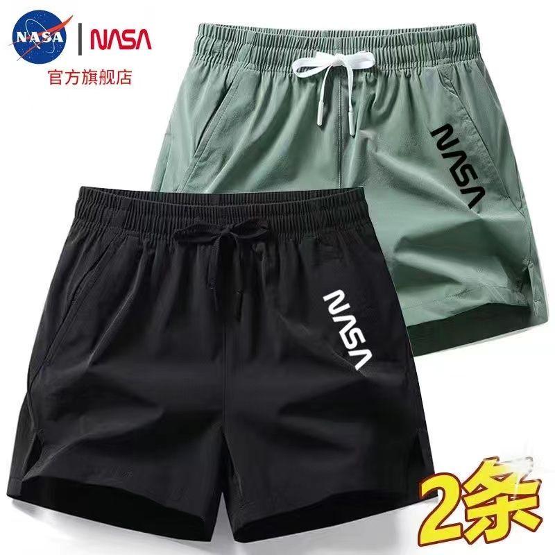 Quần Đùi Thể Thao Mùa Hè, Dành Cho Nam Và Nữ, Chất Liệu Lụa Lạnh Thiết Kế NASA, Mỏng, Quần Đùi Chạy Bộ Co Giãn, Cùng Kích Thước, Quần Đùi Có Khớp 7