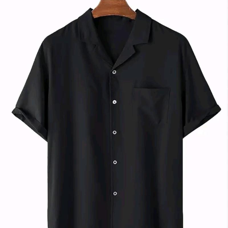 Product Introduction of KEMEJA HAWAI POLOS UNISEX LENGAN PENDEK Cowok Fit Tangan Pria Panjang Casual Basic 20