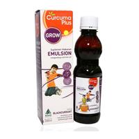 Gambar CURCUMA PLUS EMULSION GROW RASA BLACKCURRANT SIRUP 200 ML dari Apotek Cinta Sehat Bekasi by GoApotik Kota Bekasi 3 Tokopedia