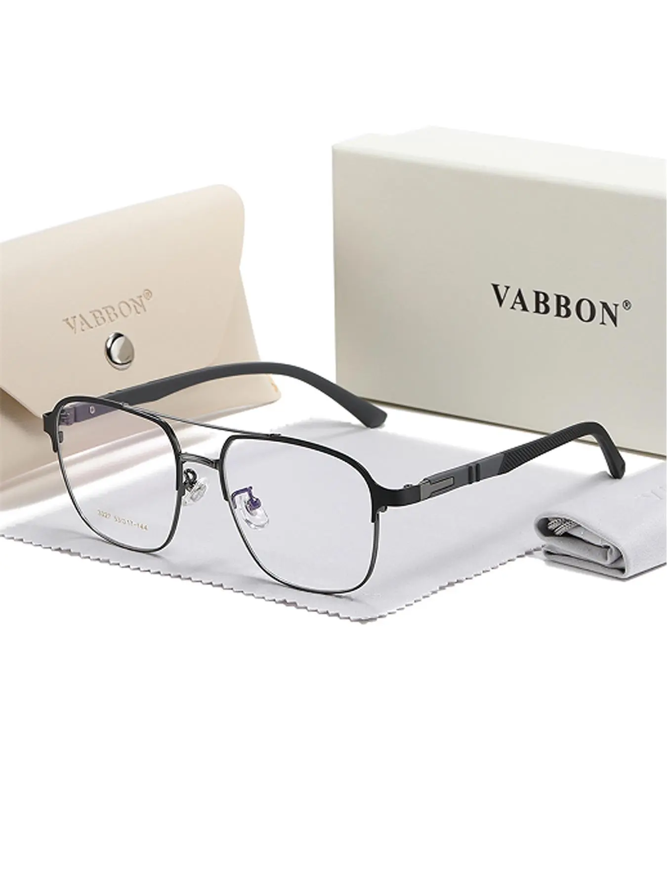Unisex Simple Style Full Rim Eyeglasses, Basic Square Aviator Frame Fashion Eyeglasses for Women & Men, Fashion All-match Accessories for Daily Use
