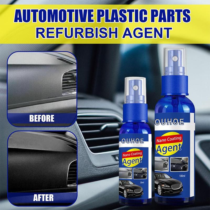 Product Introduction of Automotive Plastic Repair Coating Agent Automotive And Exterior Cleaning 30/100ml+sponge H4U4 18