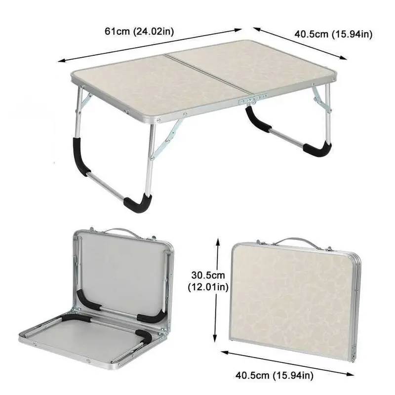 Luckyway Meja Lipat Multifungsi Foldable Portable Laptop Picnic Desk - CC700 8