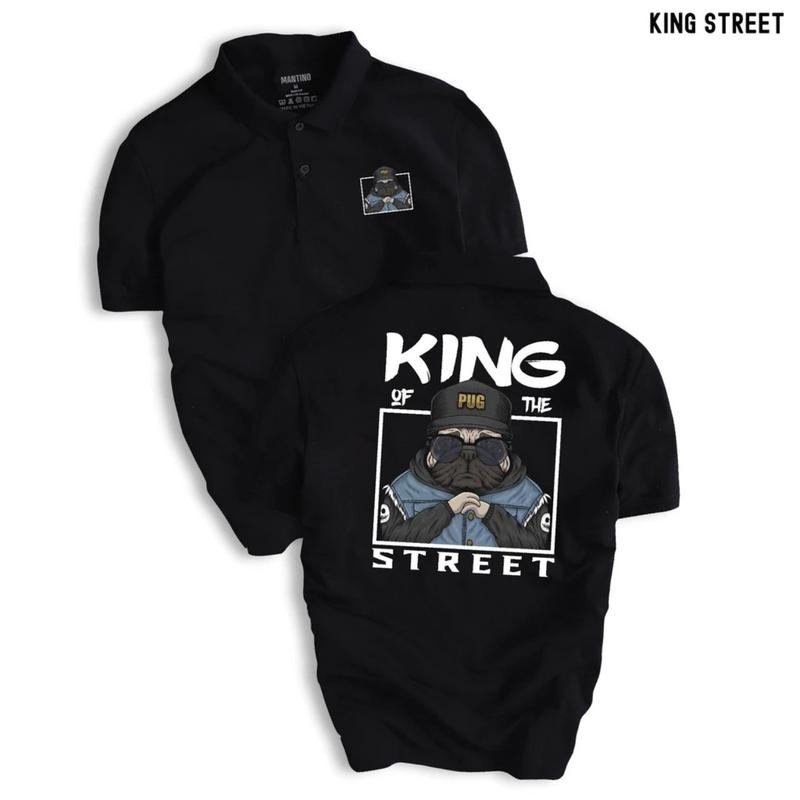 Áo thun cổ trụ cổ bâu KING MỚI CÓ BIGSIZE (VẢI DA CÁ) - AOTHUNSN Menswear Nam Polo Đen