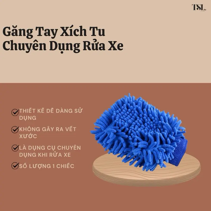 Bao găng tay xích tu rửa xe ô tô, xe máy bộ đồ nghề vệ sinh oto, xe hơi chuyên dụng, bao tay rửa xe ô tô