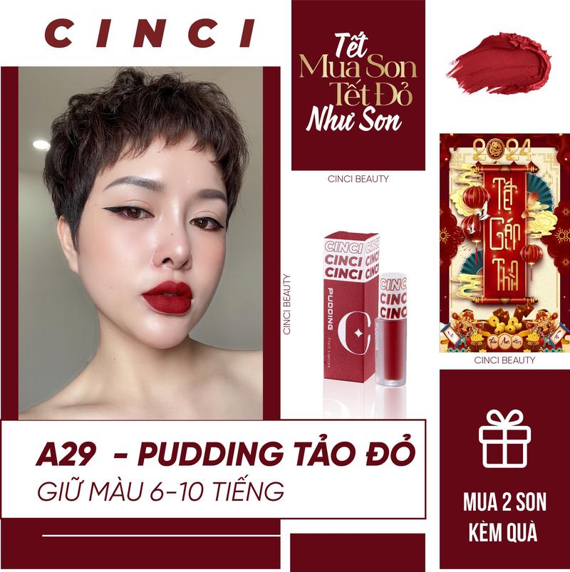 Product Introduction of COMBO 2 SON PUDDING HOA QUẢ KÈM QUÀ  - 2 MÀU SON TRENDY 2024 - Son Môi - Son Kem - Trang Điểm 11