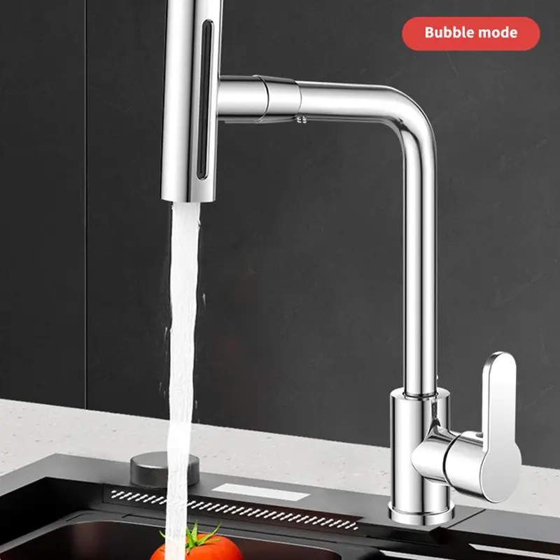 Waterfall Kitchen Faucet, 360° Rotating Waterfall Flow Spray Head Hot and Cold Water Sink Mixer, Kitchen Faucet, Kitchen Accessories, Home, Modern 2
