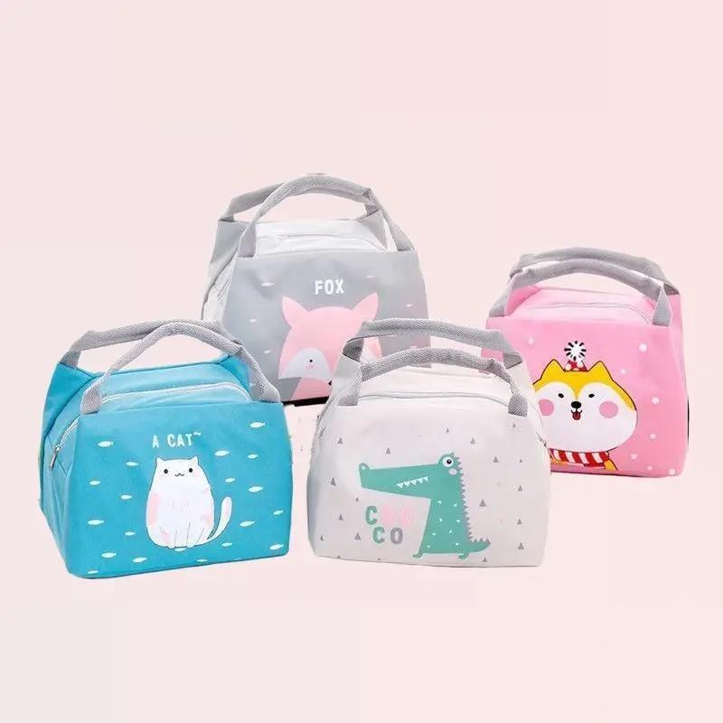 Tas Bekal Karakter Lunch Bag Cooler Tas Bekal Alumunium Motif Makanan 0