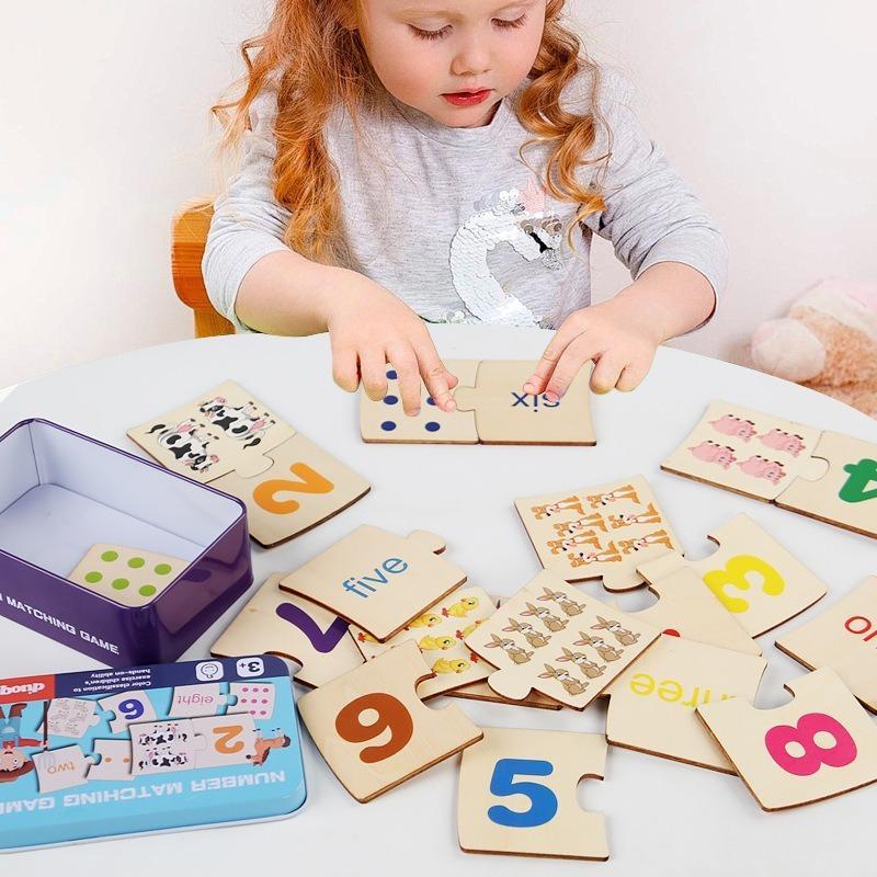 Number Matching Game, 1 Box Number Decomposition Educational Toy, Arithmetic Teaching Aid Toy, Educational Toy for Kids, Gift for Boys & Girls 5