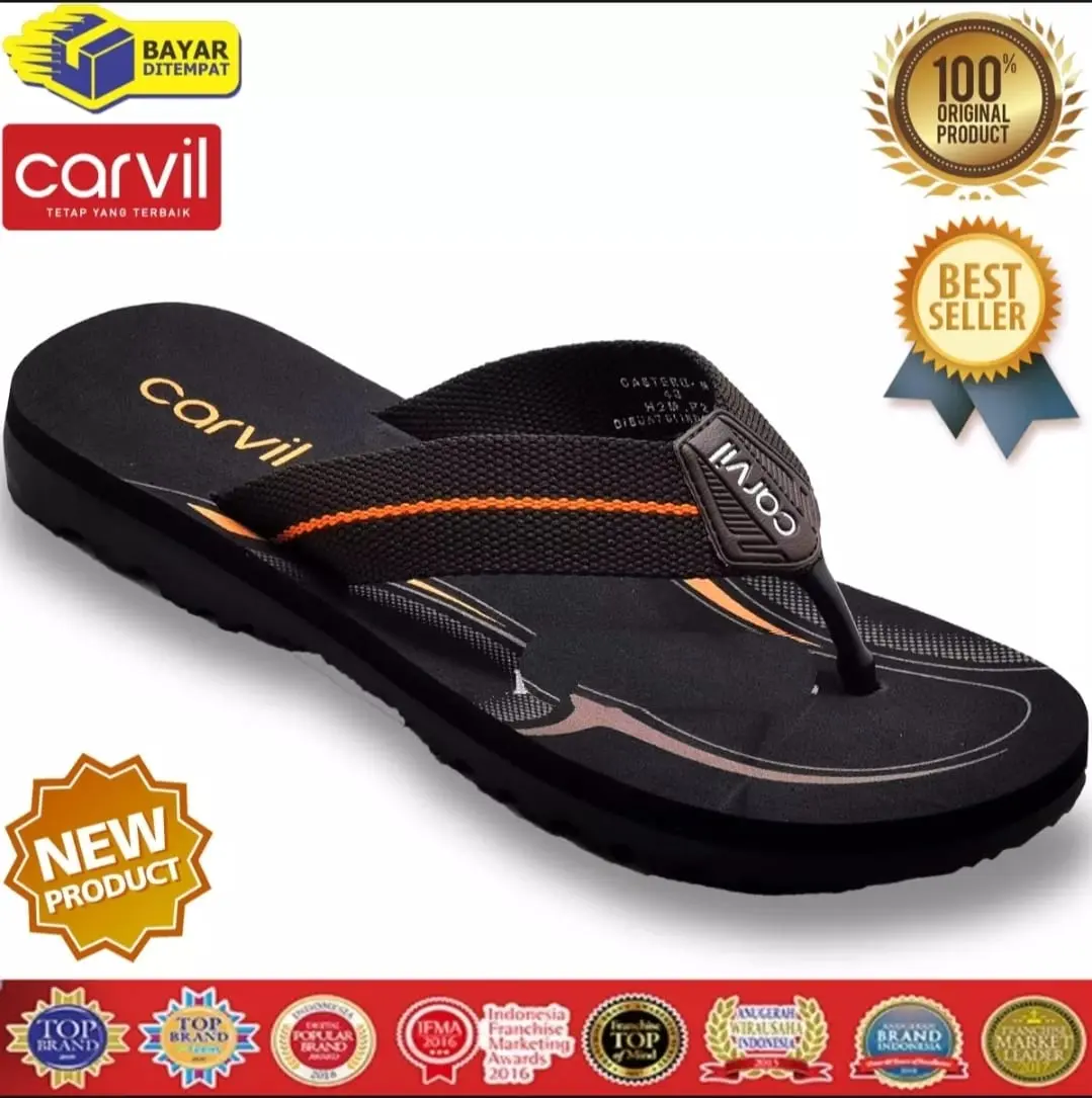 PROMO SENDAL JEPIT CARVIL PRIA ORIGINAL TERLARIS UK 33-44