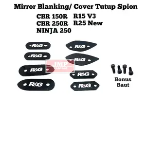 Mirror Blanking Penutup Spion R15 V3 CBR 150R 250R R25 New Ninja 250fi ZX25r ZX636