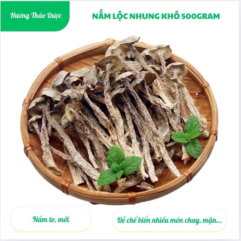  Nấm Lộc Nhung Khô 500gram To Đẹp - Chế Biến Nhiều Món Chay Mặn Food 