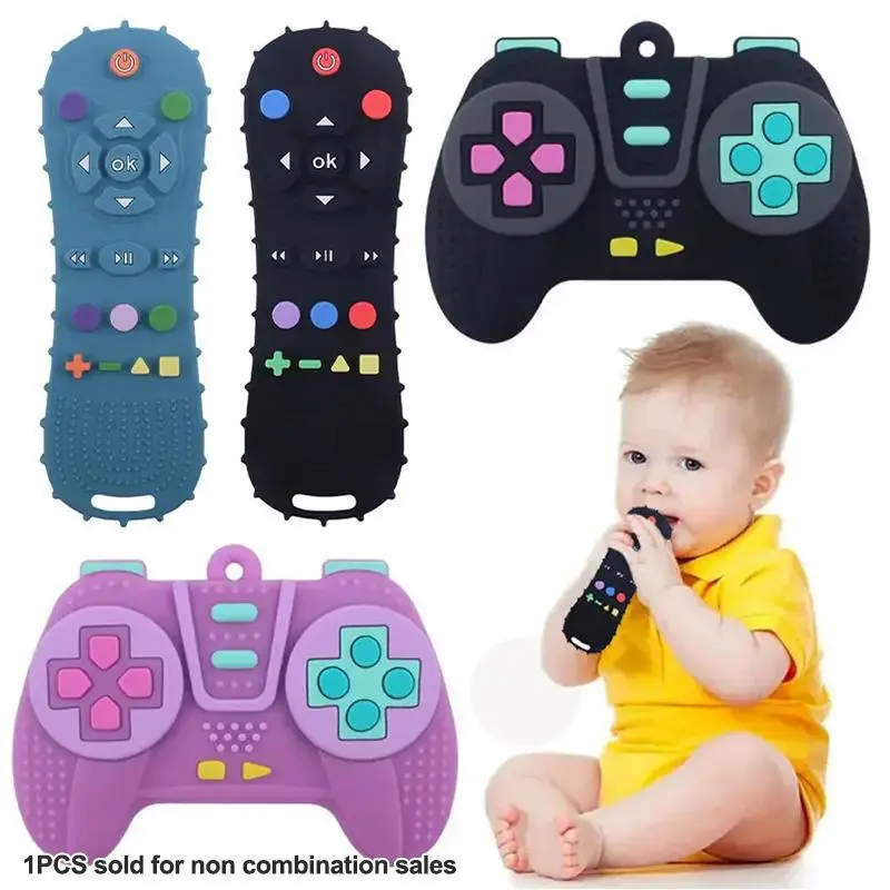 Game Controller Toy for Babies 6-12 Months Shape Silicone New Baby Chew Teething Gifts Sensory Educational