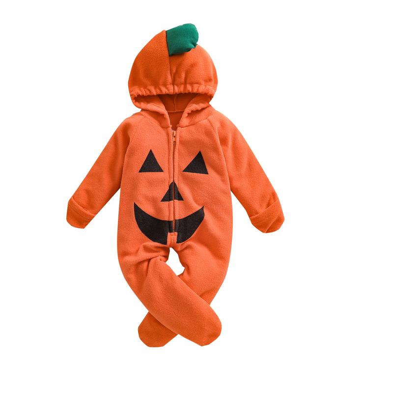 Baby Pumpkin Hooded Romper Long Sleeve Zip Footed Jumpsuit TikTok baby-pumpkin-hooded-romper-long-sleeve-zip-footed-jumpsuit-tiktok