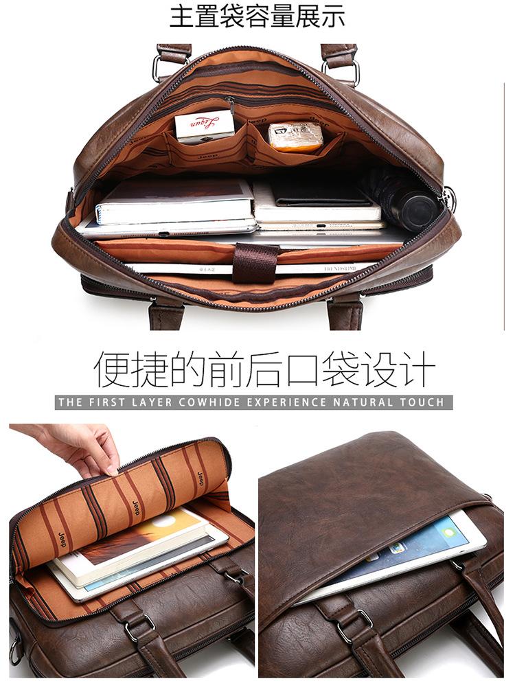 Product Introduction of Cặp Tài Liệu Công Sở, Túi Nam, Túi Xách Đeo Ngang, Túi Đeo Vai Thường Ngày Túi Messenger Phù Hợp Với Nam Giới 6