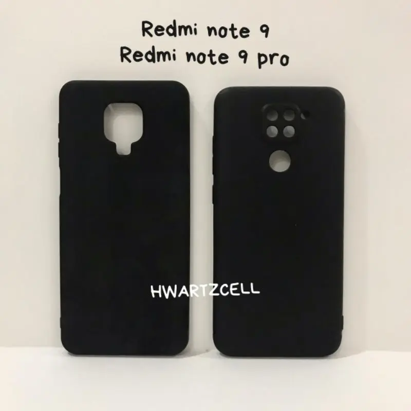 CASE X1AOMI R3DMI NOTE 9 PRO PREMIUM MATTE SOFT BLACK DOFF PROTECTION CAMERA Full black PB