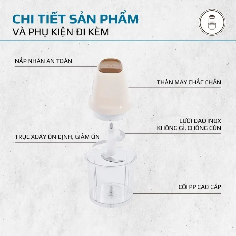 Máy Xay Đa Năng SOKANY Công Suất 250W - Máy Xay Thịt Cá, Nước Đá, Xay Rau Củ 1