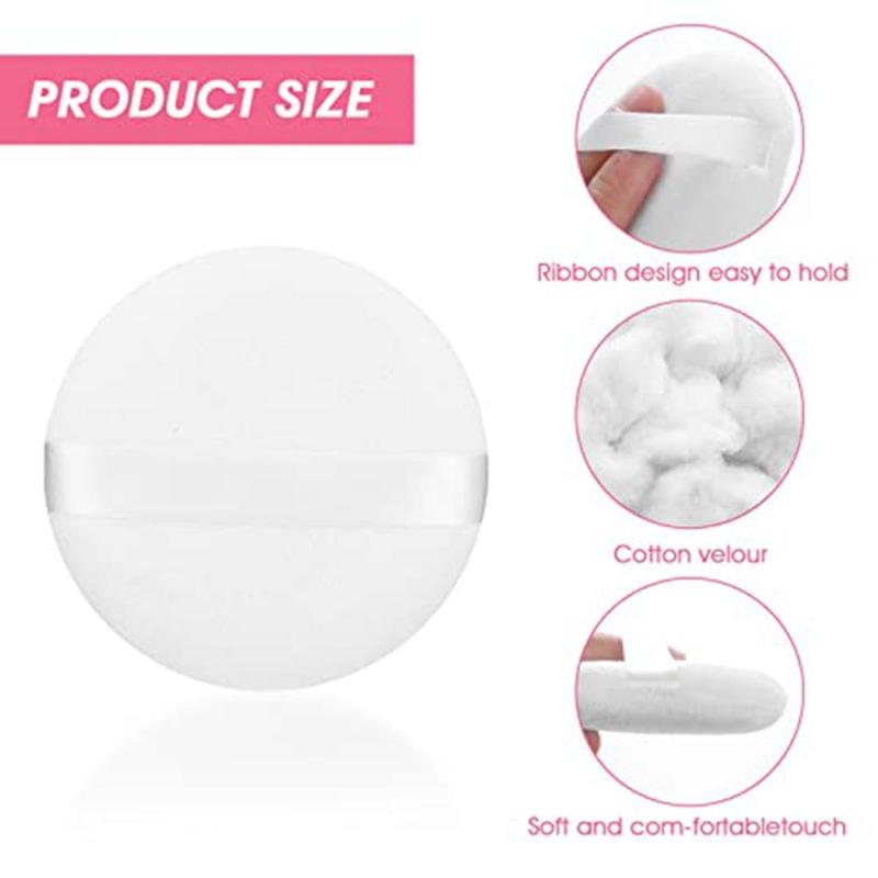 Large loose powder powder puff set makeup soft plush powder biscuit ...