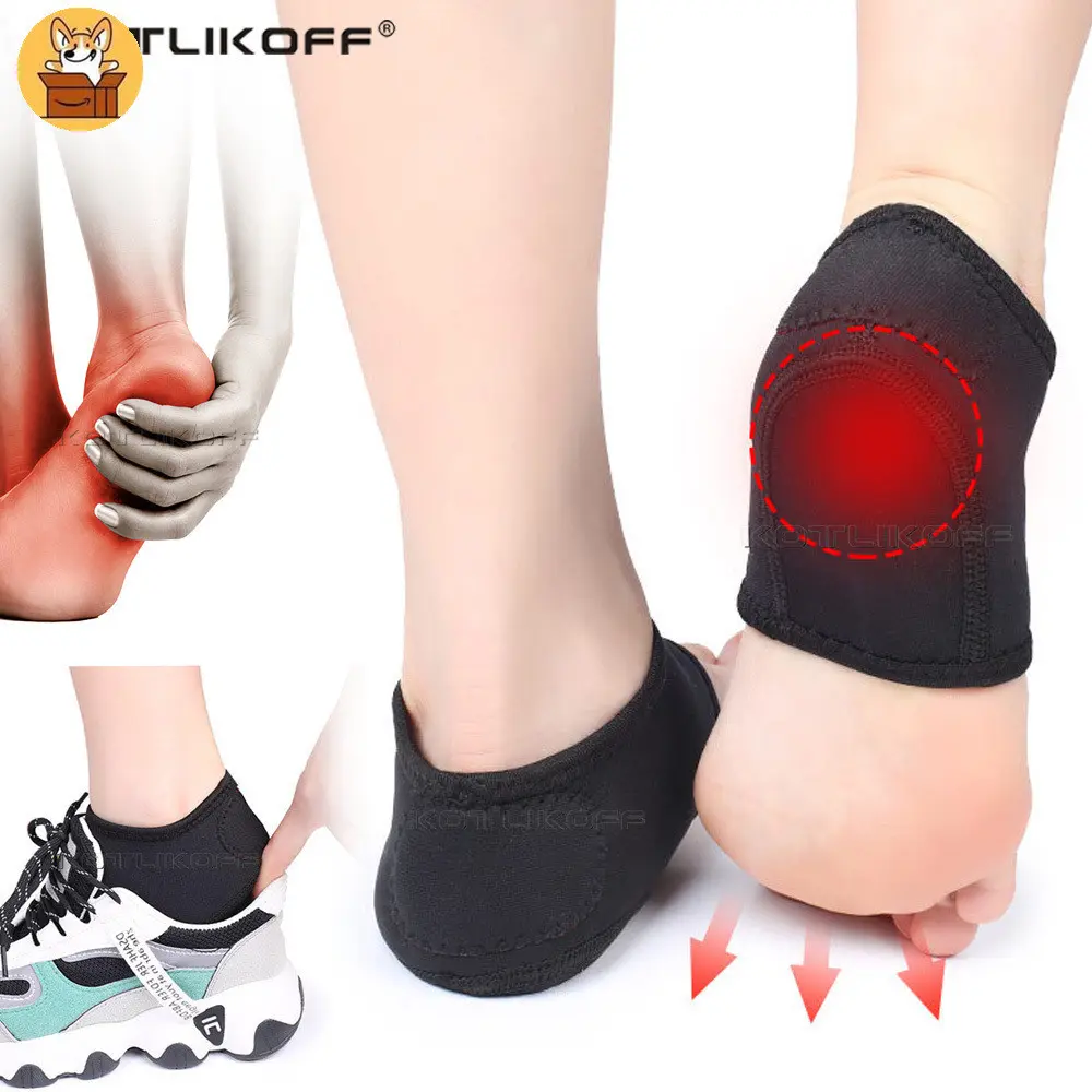 Vớ Gót Viêm Cân Gan Chân, Đàn Hồi, Vải Chống Nứt Nẻ, Cho Viêm Gân Achilles, Vết Chà, Bọng Đáy Chân, Đau Chân Nứt Gót, Am-az