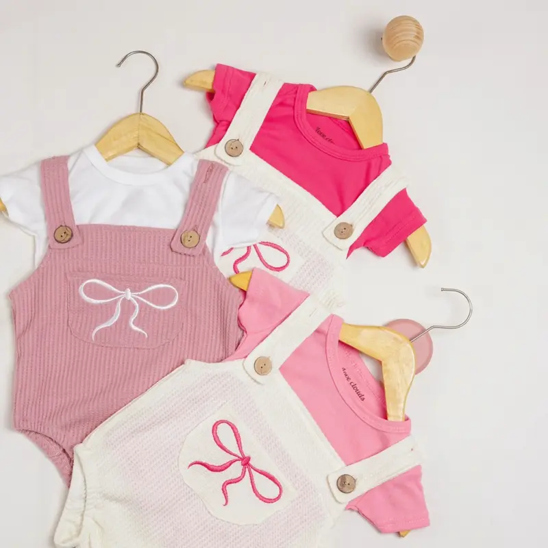 TINYME 0-18 bln || Set Jumpsuit Overall + Kaos  Celana Kodok Gantung Luaran Anak Bayi Catalog TMTM CARROL 4