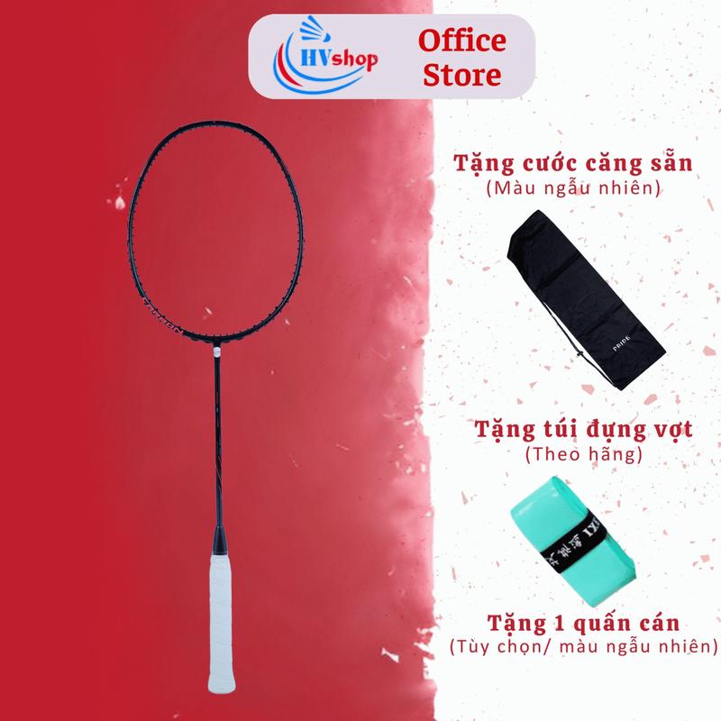 Vợt cầu lông Pride Carbon 88 chính hãng căng max 13.5kg tặng cước căng sẵn 11kg màu ngẫu nhiên tặng quấn cán túi đựng vợt BH 06 tháng - HVShop Sport Cán Vợt Cacbon