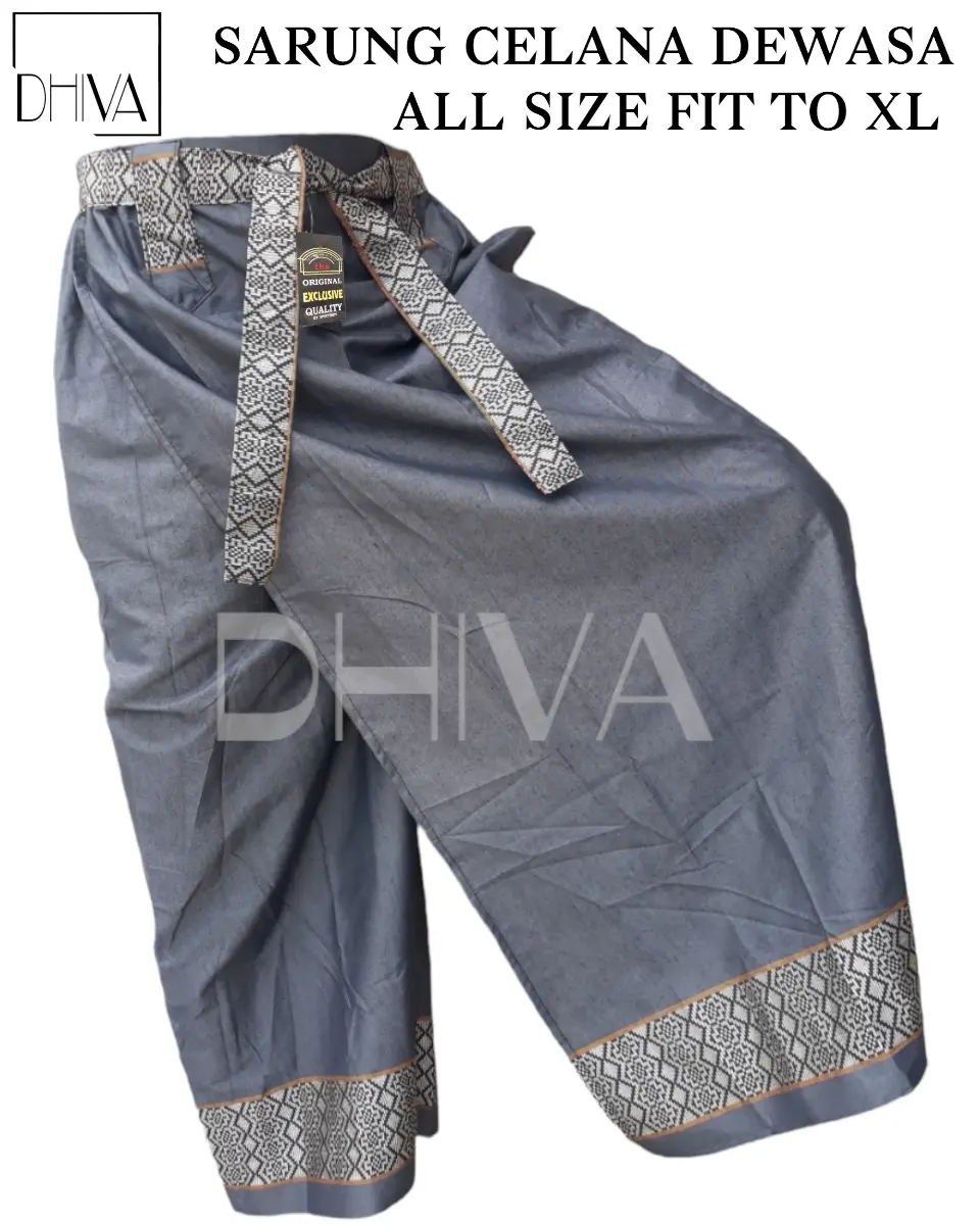 SARUNG CELANA RBN DEWASA ALL SIZE FIT TO XL/CELANA SARUNG PRIA Motif Muslim Songket