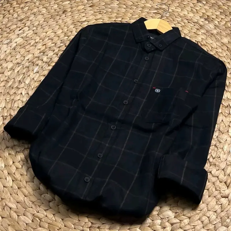 Kemeja Flanel Lengan Panjang Keren Motif Kasual Terbaru 2023 Pria Distro Kotak Hitam Casual Nyaman 0