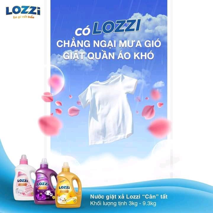 Nước GIẶT XẢ LOZZI hương nước hoa 3kg_Sạch thơm ngát_sạch tinh tươm áo quần_hương thơm ngát bền lâu Cho Bé 7