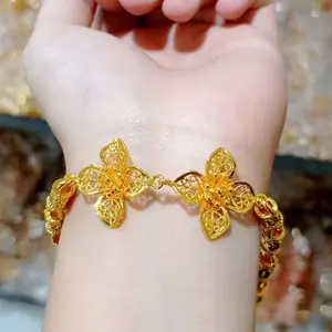 GELANG TANGAN WANITA LAPIS EMAS 24K PEREMPUAN