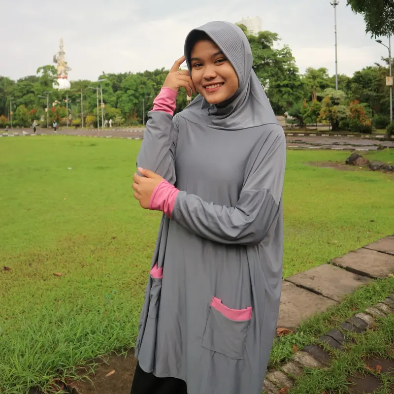 Hijab Lengan, Jilbab Lengan, Jilbab bergo praktis, Jilbab terusan, hijab syar'i kerudung nyaman syari  instan  Panjang Muslim 0