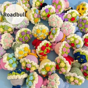 ROADBULL38女神の日毛糸編みみみミニブーケ ローズミニブーケ 母の日 バレンタインデーギフト