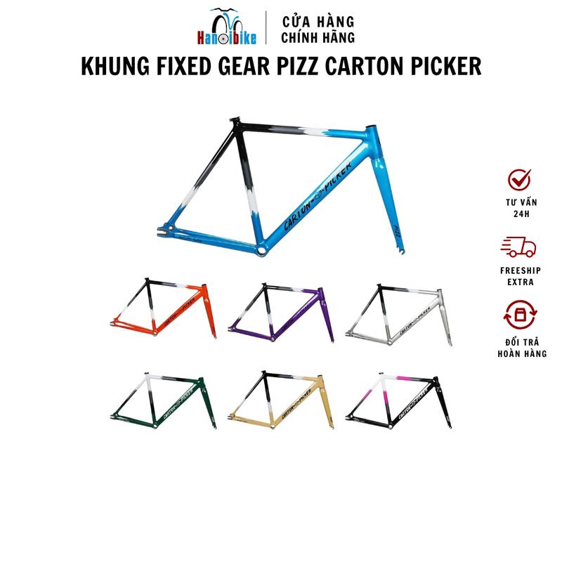 Khung xe đạp Fixed gear Pizz Carton Picker