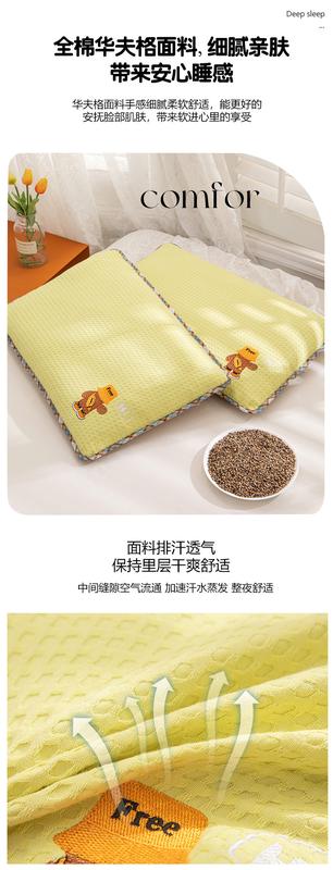 Product Introduction of Children's Sweat Absorbing and Breathable Pillow Made of Pure Cotton, Kindergarten Children's Washable and Removable Inner Liner 5