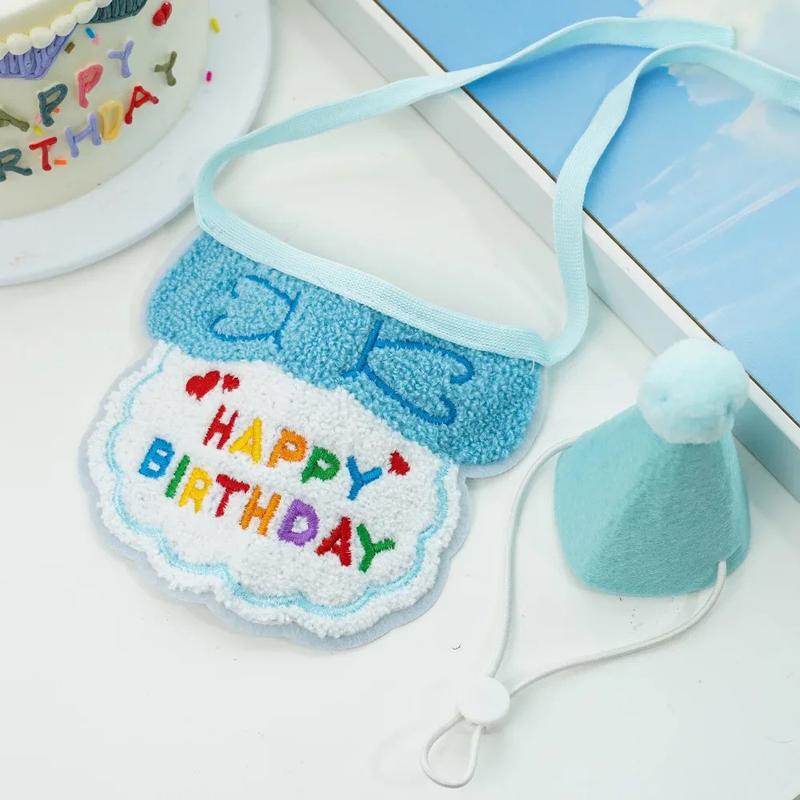Product Introduction of Cute Dog Birthday Outfits Puppy Birthday Hat Cat Dog Birthday Bandana Boy Girl Pet Party Accessories for Small and Medium Dogs 16