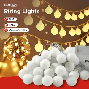 TaffLED Lampu Hias Gantung String Lights Model Bohlam Mini Waterproof - ZYD0931 Plastik