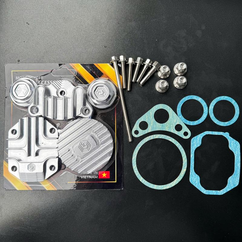 Nắp Đầu Lòng Wave Dream CNC kèm Ron ỐC INOX 304 THÁI V2 - Sản phẩm chính hãng Phụ Tùng Phụ Kiện