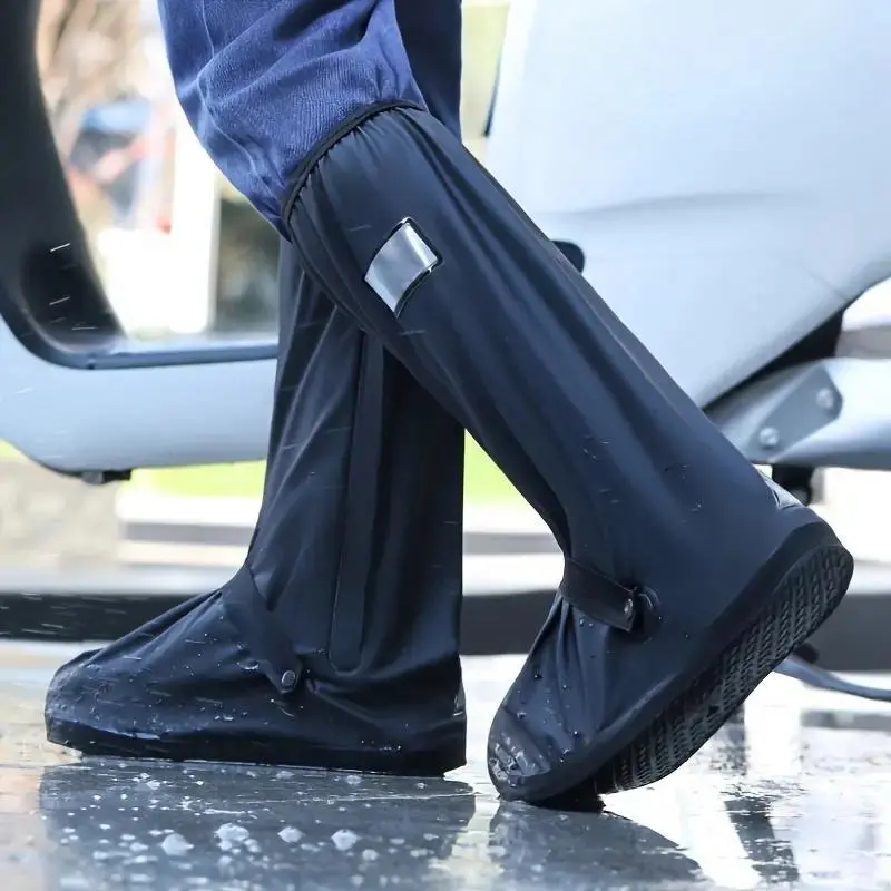 Waterproof Rain Boots Cover, 1 Pair Durable Reusable Non-slip Wear Resistant Rain Boots Cover, Outdoor Shoes Cover for Cycling Outdoor Camping Hiking