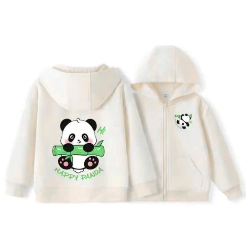Product Introduction of Áo Hoodie khóa zip - hình gấu trúc dễ thương cho bé - vải Cotton mềm mịn, có giãn, thoáng mát(mã10) 7