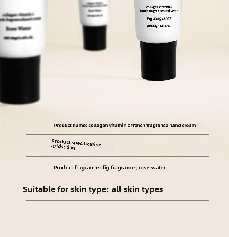 Product Introduction of MIZUO Collagen Hand Cream Rose Water Fig Moisturizing Gift for Women 12