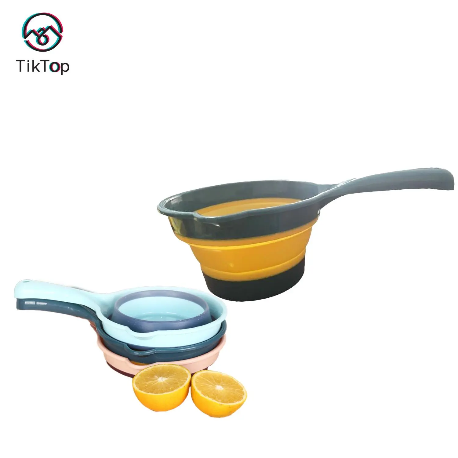 Tiktop Portable Folding Scoop Long-Handled Water Spoon Water Ladle Kitchen Gayung Air Lipat Berpemegang Panjang