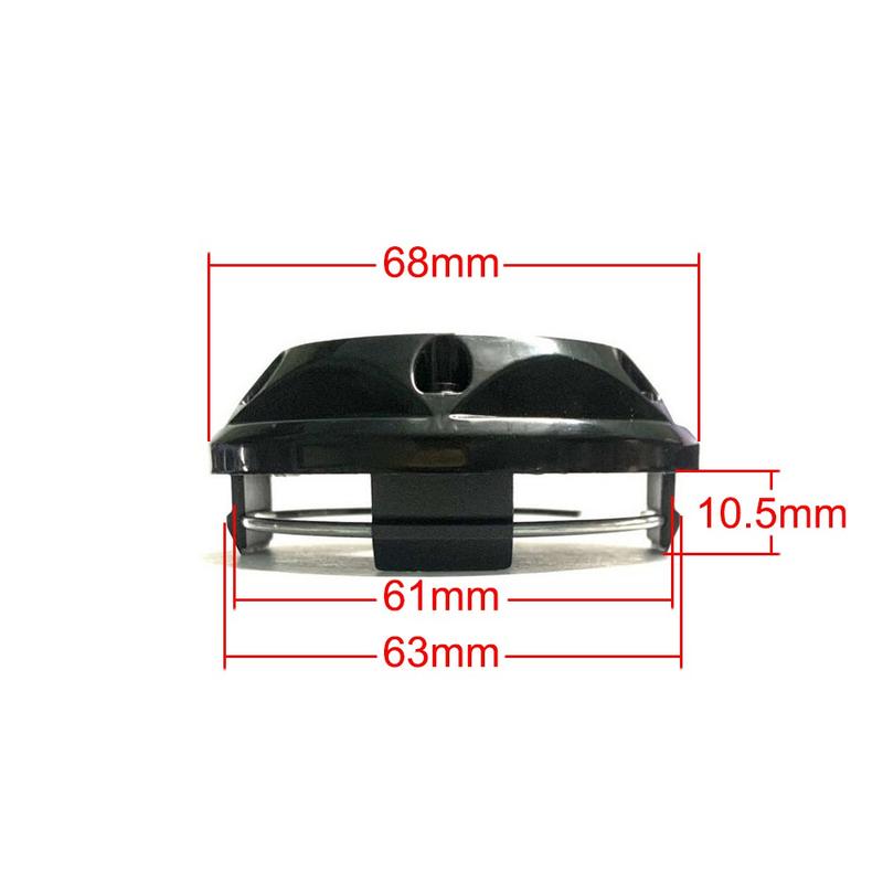 Car modification 4pcs 64mm 68mm Wheel Center Caps Hub Cap Cover Black Chrome High Quanlity Wheel Exterior Decoration for OZ Wheel 2