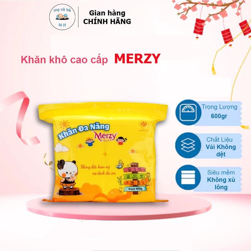 Khăn khô đa năng cao cấp Merzy 600 gram Voi