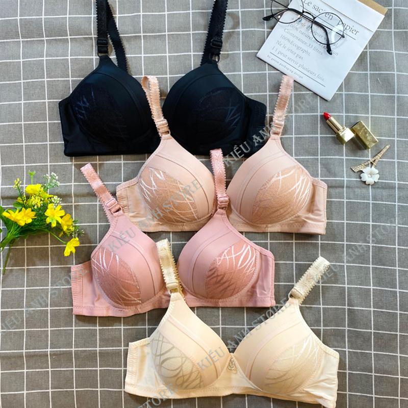   Combo 3 Áo Lót Nữ Cotton Không Gọng  Áo Chíp Nữ Đẹp Bản Mỏng Nâng Ngực Tạo Khe Thấm Hút Mồ Hôi Mềm Mại Thoáng Mát 