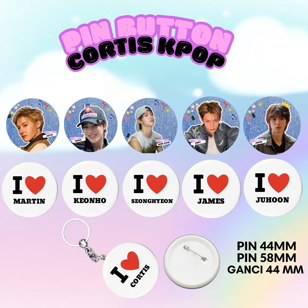 Pin Cortis Kpop Lucu Murah | Pin Bros Icon Cortis Kpop Korea | Ganci Cortis Kpop Cio Aksesoris