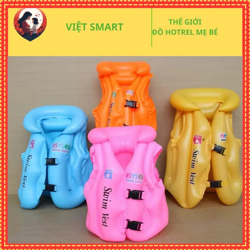 ￼Sỉ áo phao bơi cho bé 1-12 tuổi, áo phao bơi trẻ em màu xanh cho bé 8-35kg, phao bơi cho bé Nam 0