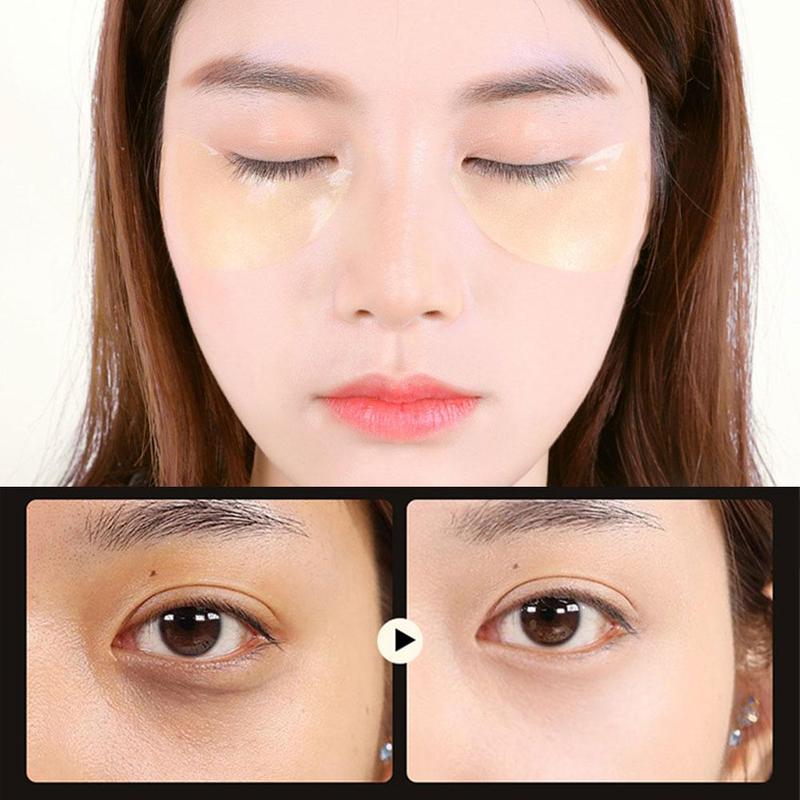 Product Introduction of 24K G60pcs Seaweed Eye Mask Collagen Hydrating Remove Dark Circles For Skincare Starter Face L0G2 Chamomile Moisturizer Hydrate Moisture 32
