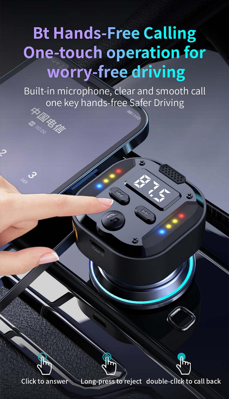 Product Introduction of Car Bluetooth mobile phone charger retractable car conversion super fast charging one to two flash charging storage charging cable 11