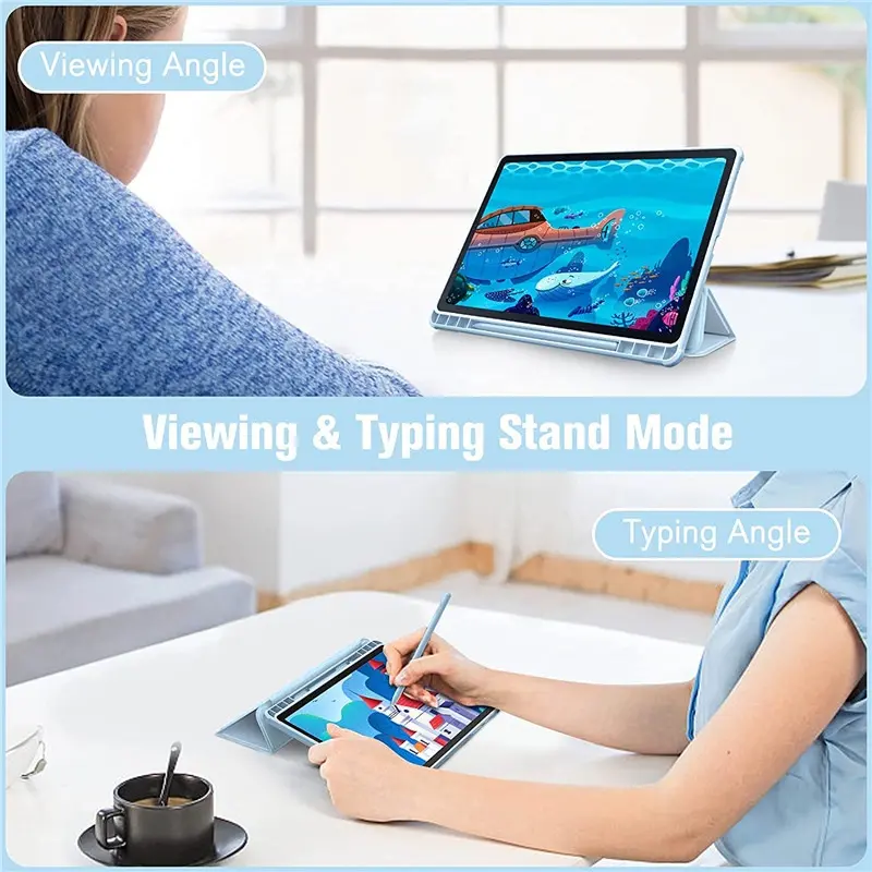 Casing Samsung Galaxy Tab S6 Lite P610/P615/P613/P619 10.4" Smart Case Sleep wake Cover Silikon 5