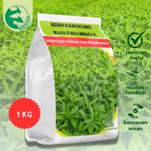 Benih Kangkung Unggul 1 kg Cabut Potong PREMIUM Hasil Tinggi