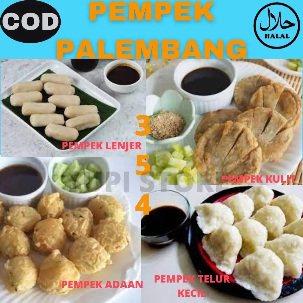 Paket Hemat Pempek Palembang Frozen Food Ikan